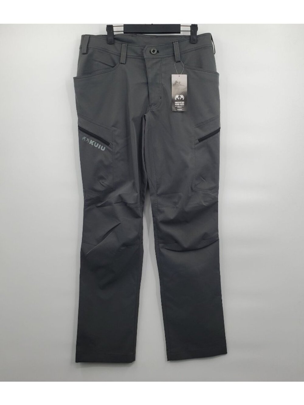 Kuiu Hunting Sierra Pants Men Size 34 NWT Gunmetal Woven Twill Water Resistant